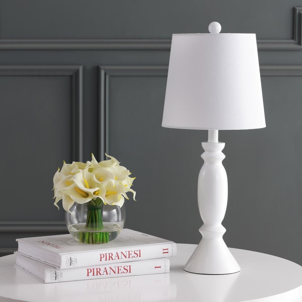 Lampe de table en résine blanc — vue 4