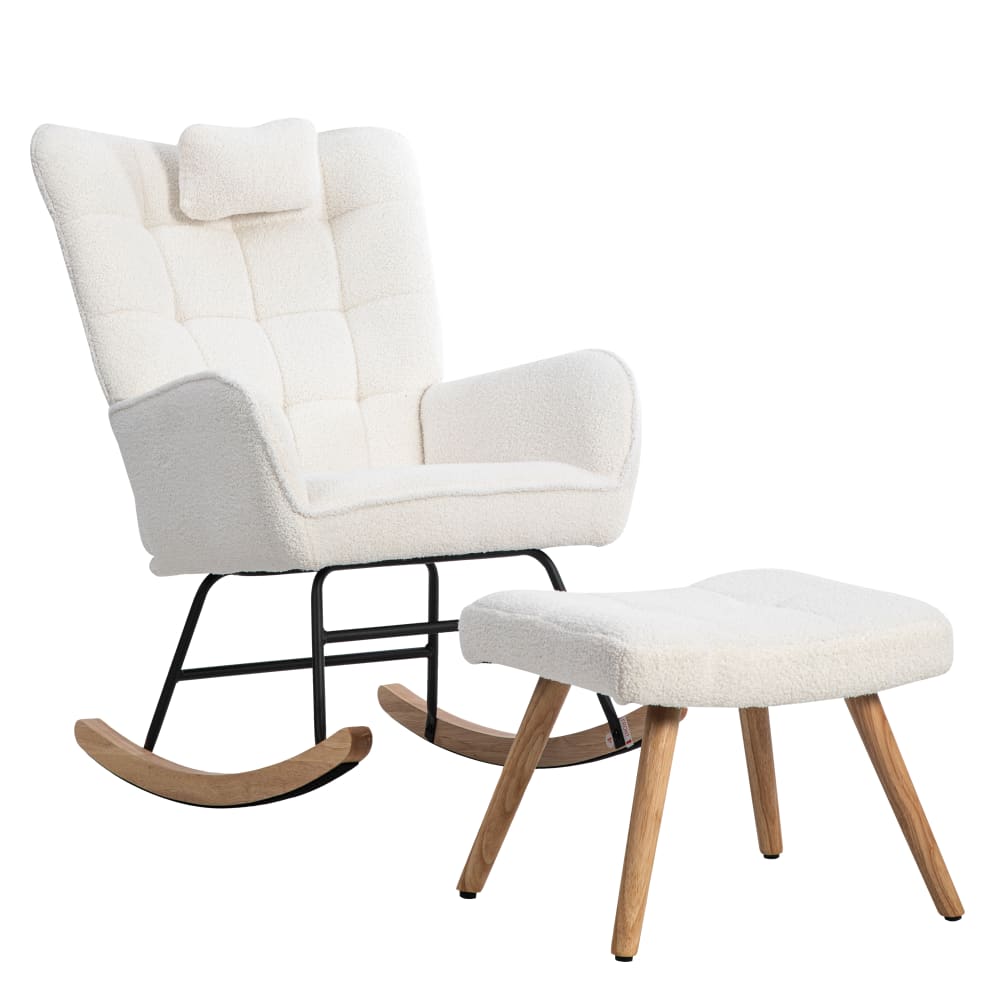 Fauteuil à bascule tissu - oreiller