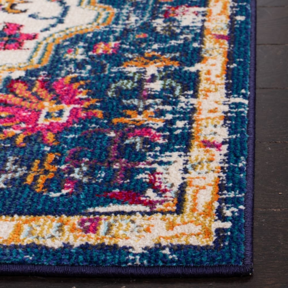 Tapis de transition en polypropylène blanc/orange, 91 cm — vue 4
