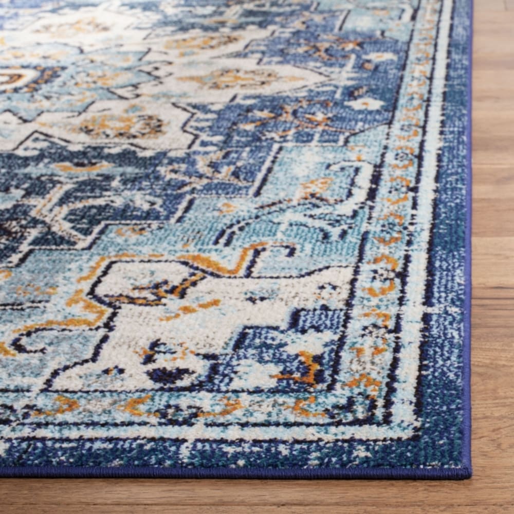 Tapis de transition en polypropylène bleu, 201 x 201 cm — vue 4