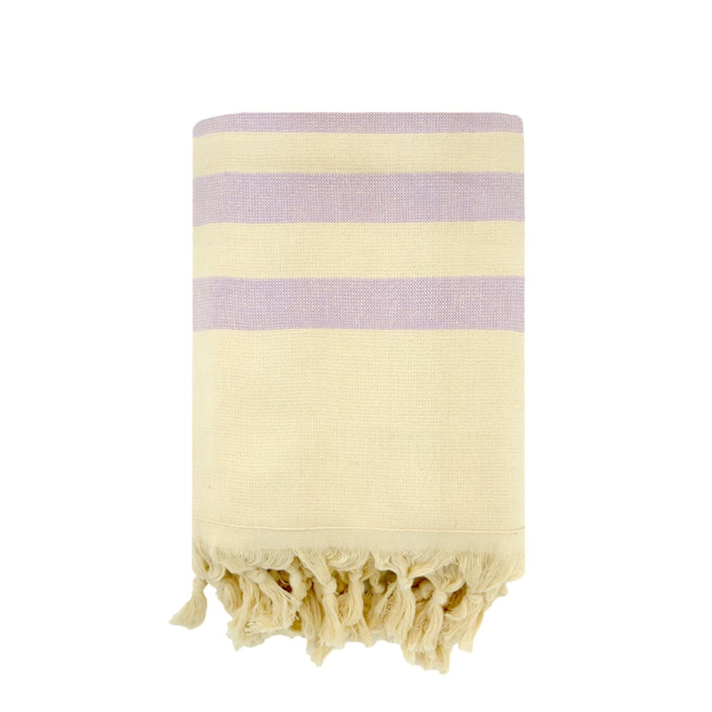 Fouta doublée éponge  ''Fidji'' Lilas 90x160