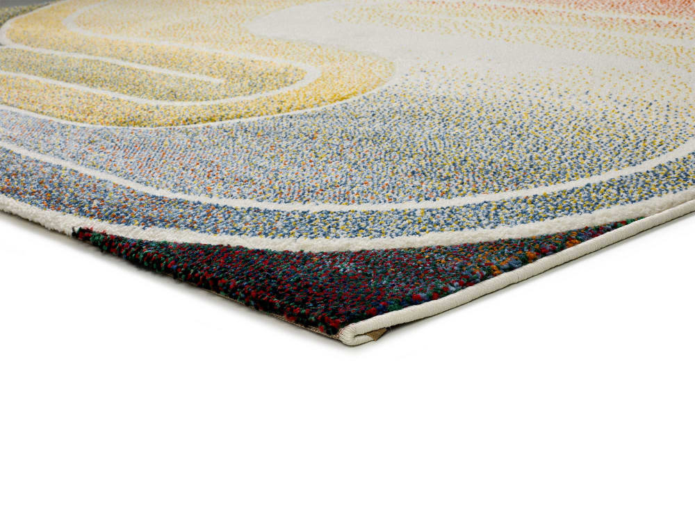 Tapis géométrique multicolore 140x200 cm — vue 4