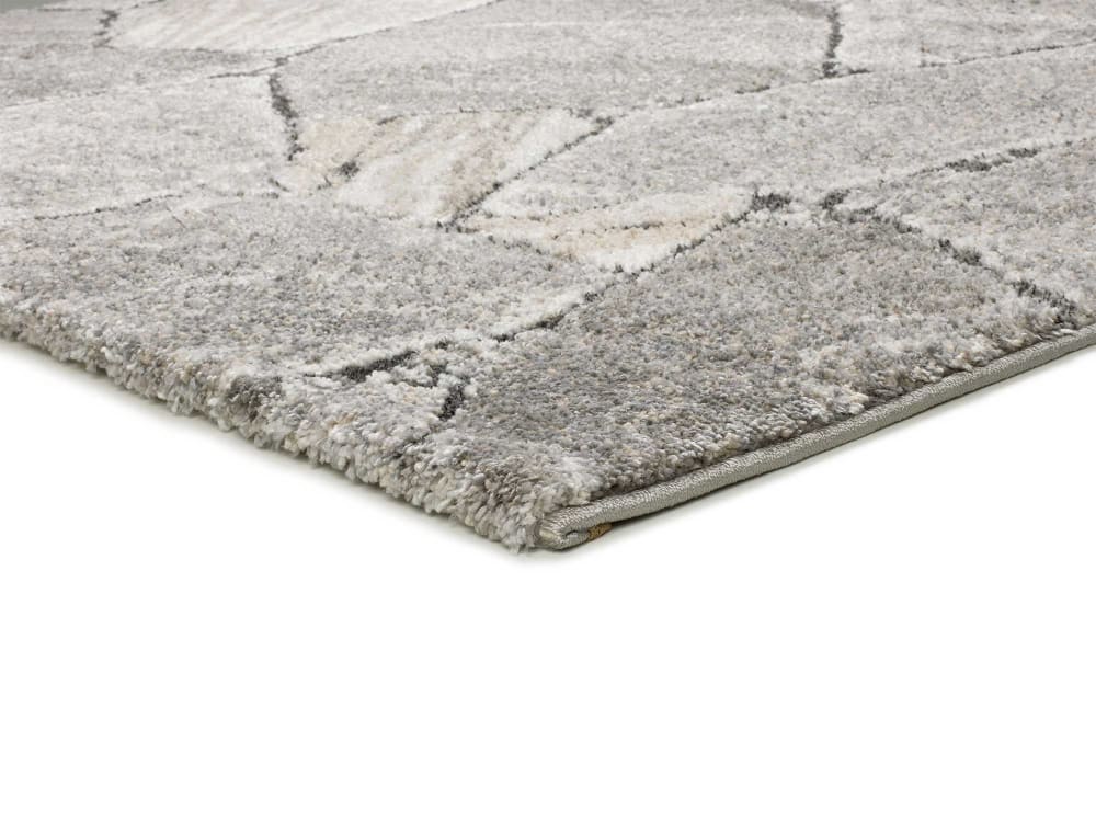 Tapis à relief shaggy moderne gris 160x230 cm — vue 4