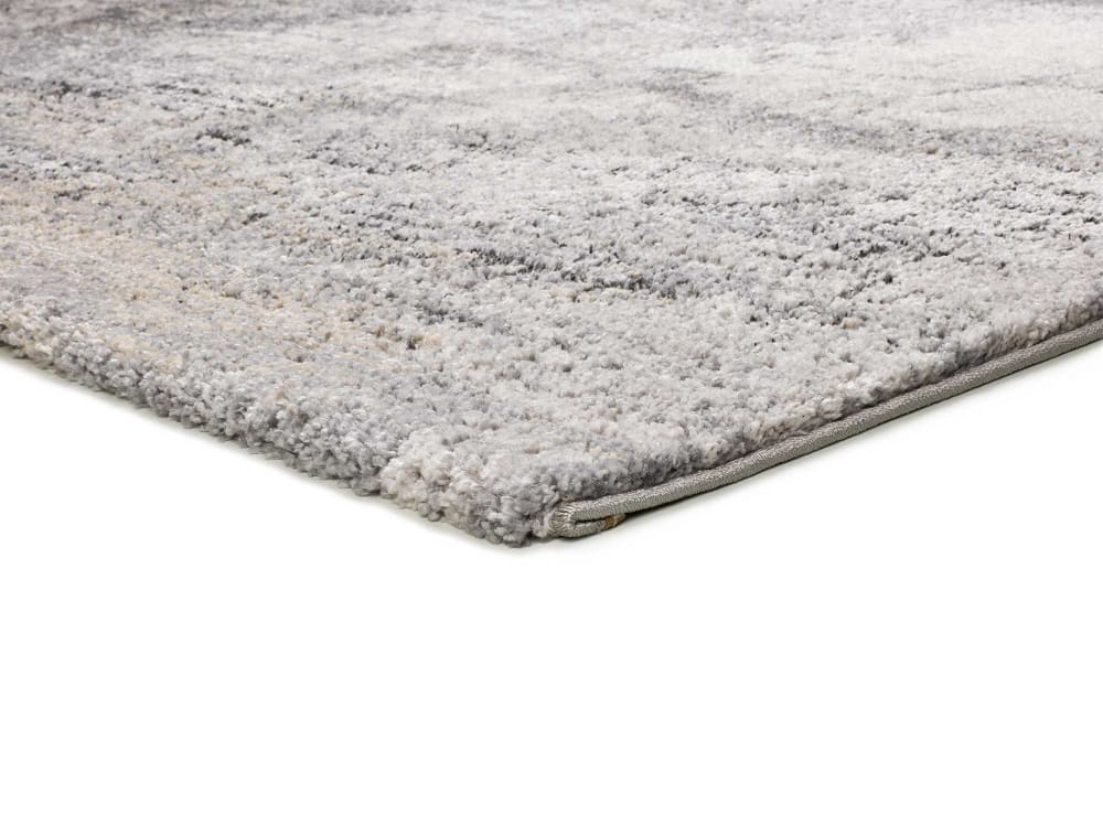 Tapis à relief shaggy abstrait gris 140x200 cm — vue 4