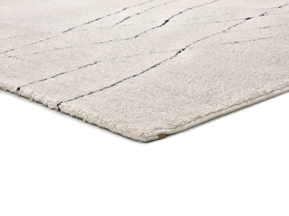 Tapis à relief berbère blanc/noir 120x170 cm — vue 4