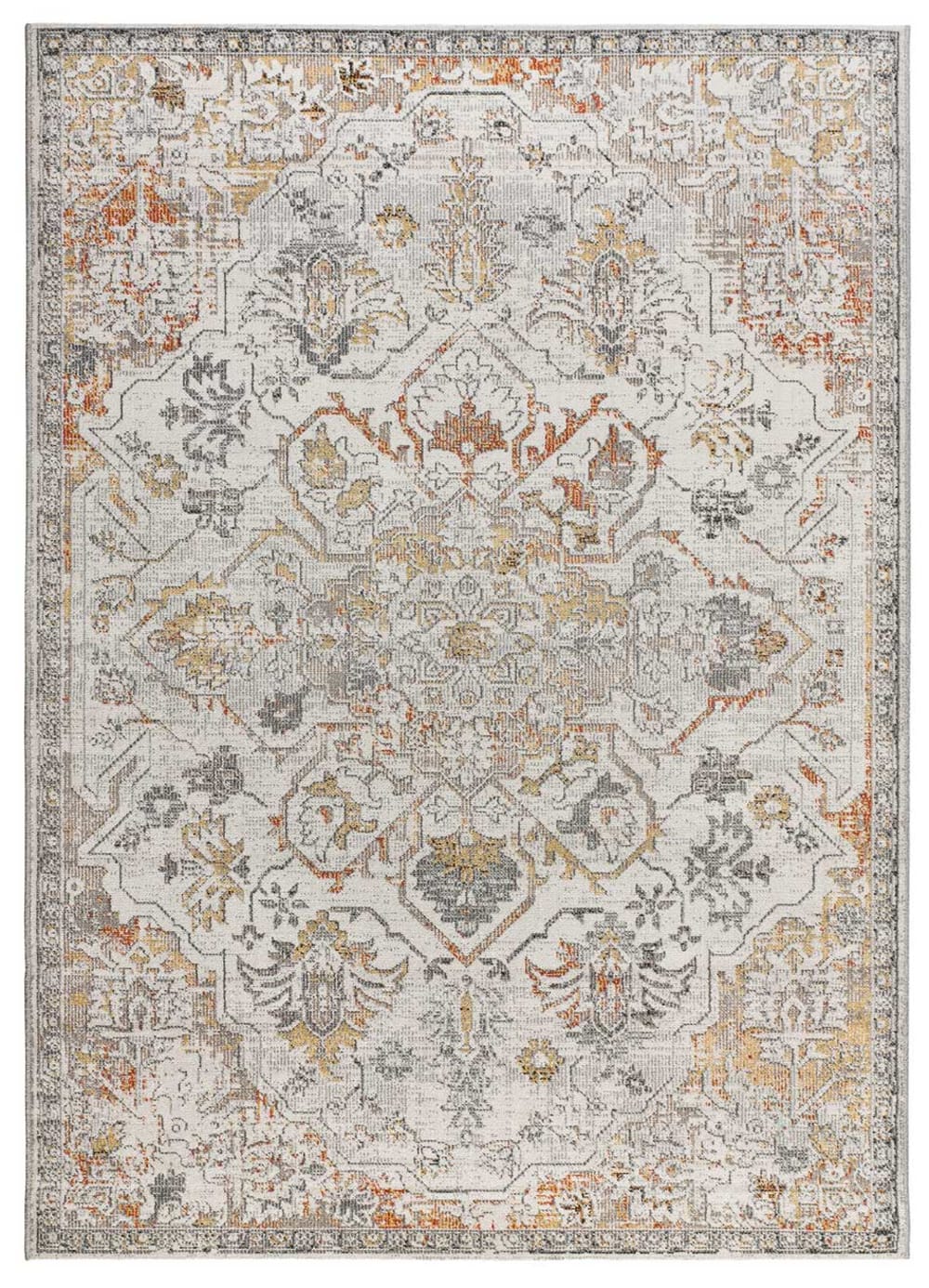 Tapis d'extérieur vintage oriental beige/gris 160x230 cm