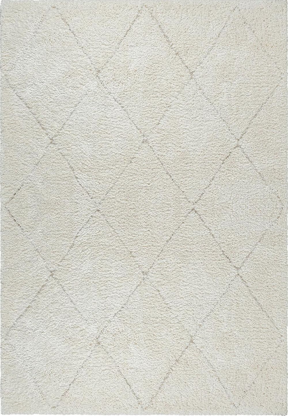 Moderner Teppich, Shaggy, Hochflor, Creme, 160 x 230 cm - Maisons