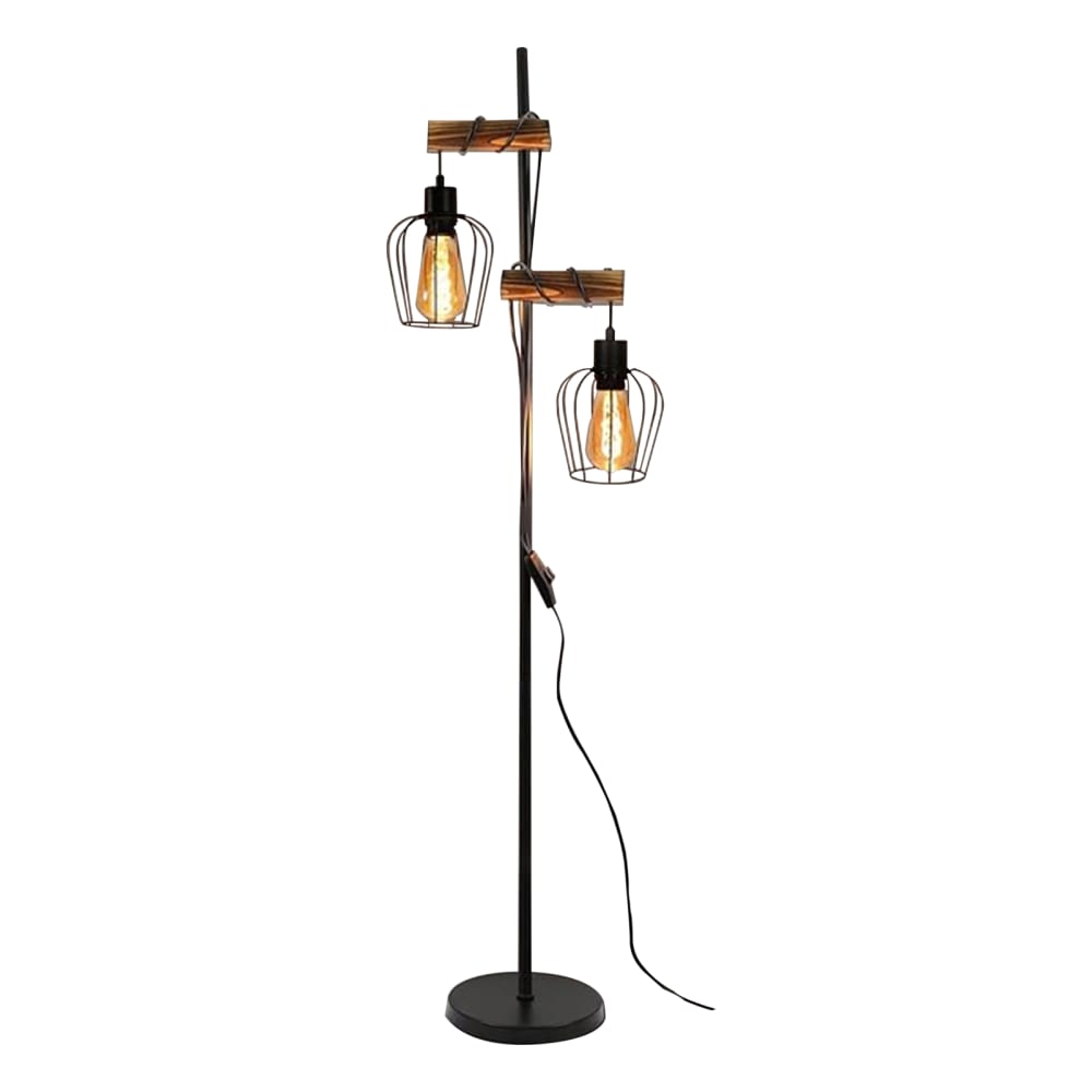Albrun ii - lampadaire en métal, coloris noir, l 25 cm, e27