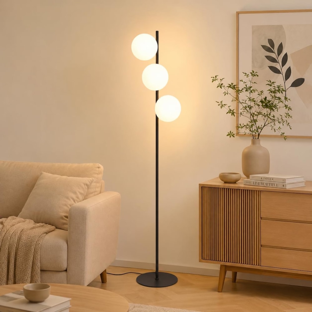 Traum - lampadaire en métal, coloris blanc, l 25 cm, e27 — vue 3