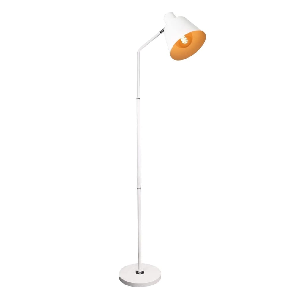 Nettlife Ward - Stehlampe aus Metall, Weiß, L 25 cm, E27 style modern Weiß Metall