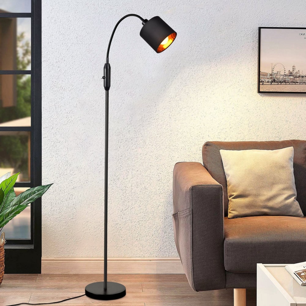 Alfonsine ii - lampadaire en métal, coloris noir, l 20 cm, e14 — vue 3