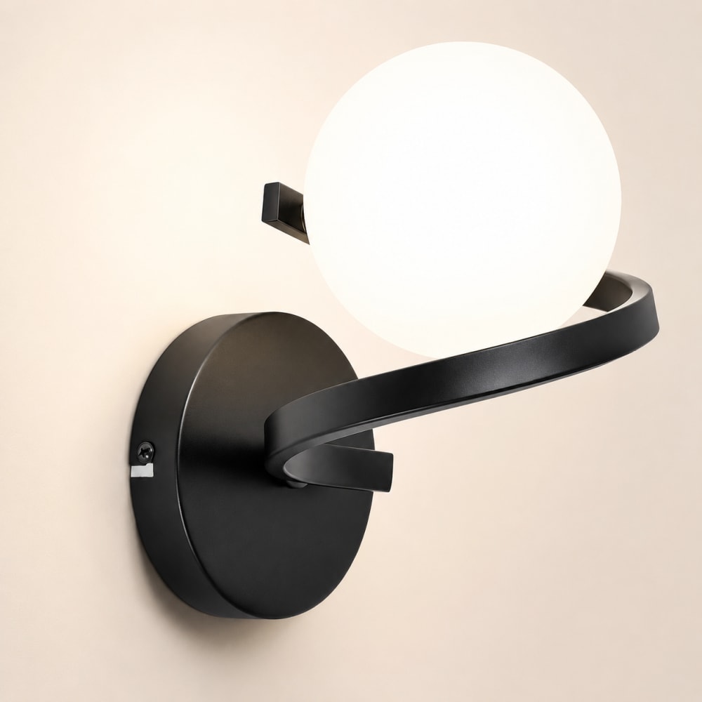 Applique murale en Métal, L:21cm, noir — vue 3