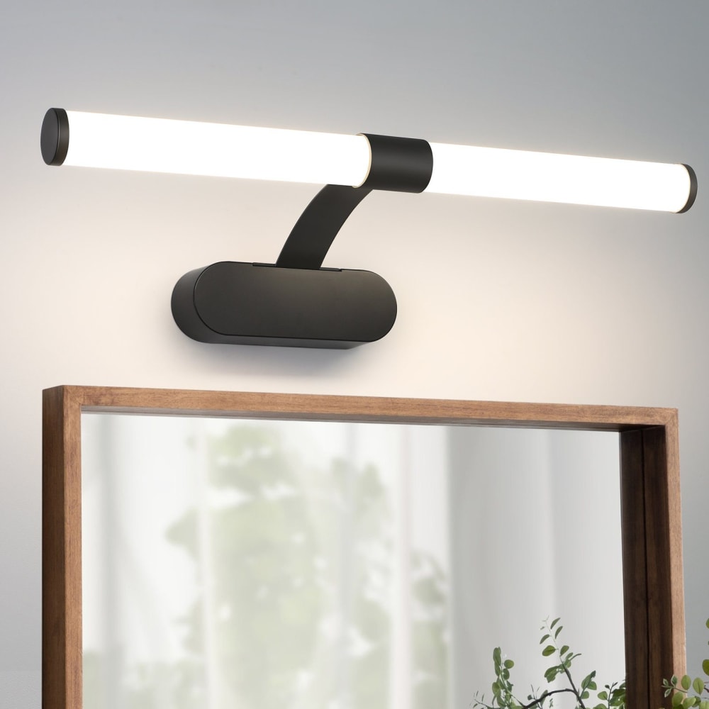 Leland - Wandleuchte aus Metall, Schwarz, L 40 cm - Maisons Du
