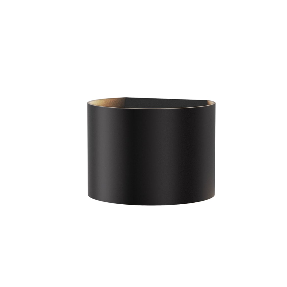 Nettlife Lanz - Wandleuchte aus Metall, Schwarz, L 14 cm style modern Schwarz Metall