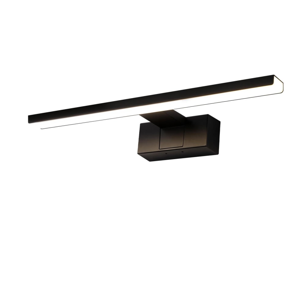 Nettlife Minden - Wandleuchte aus Metall, Schwarz, L 30 cm style modern Schwarz Metall