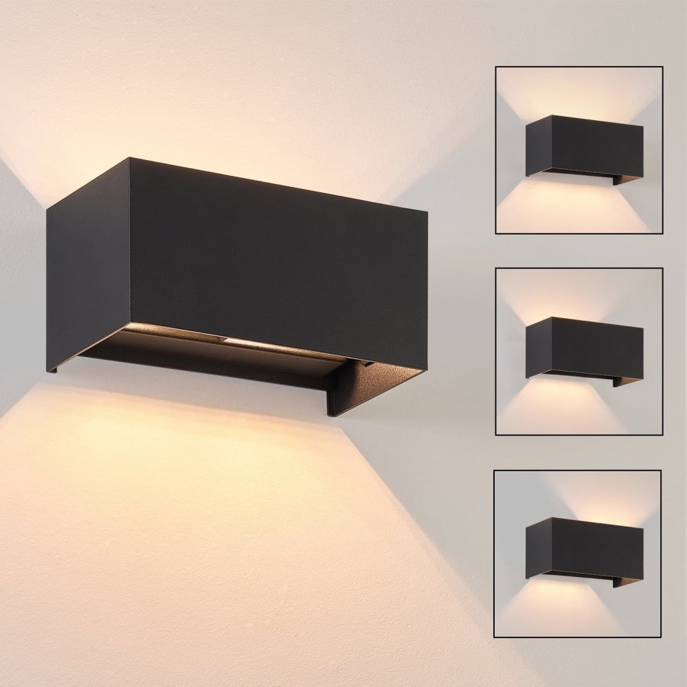 Langner - applique murale en métal, coloris noir, l 20 cm — vue 3