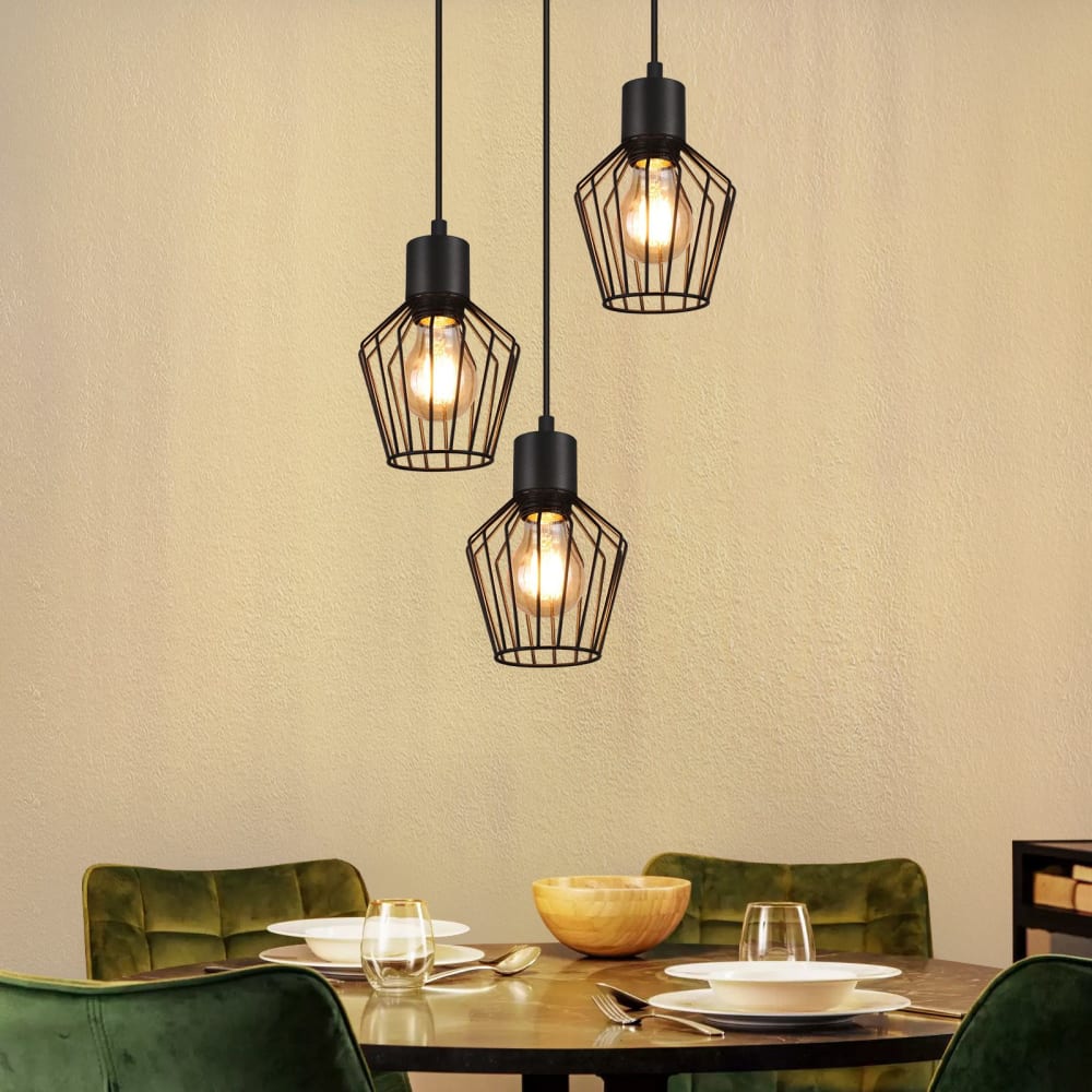 Evi - suspension en métal, coloris noir, l 22 cm, e27 — vue 3