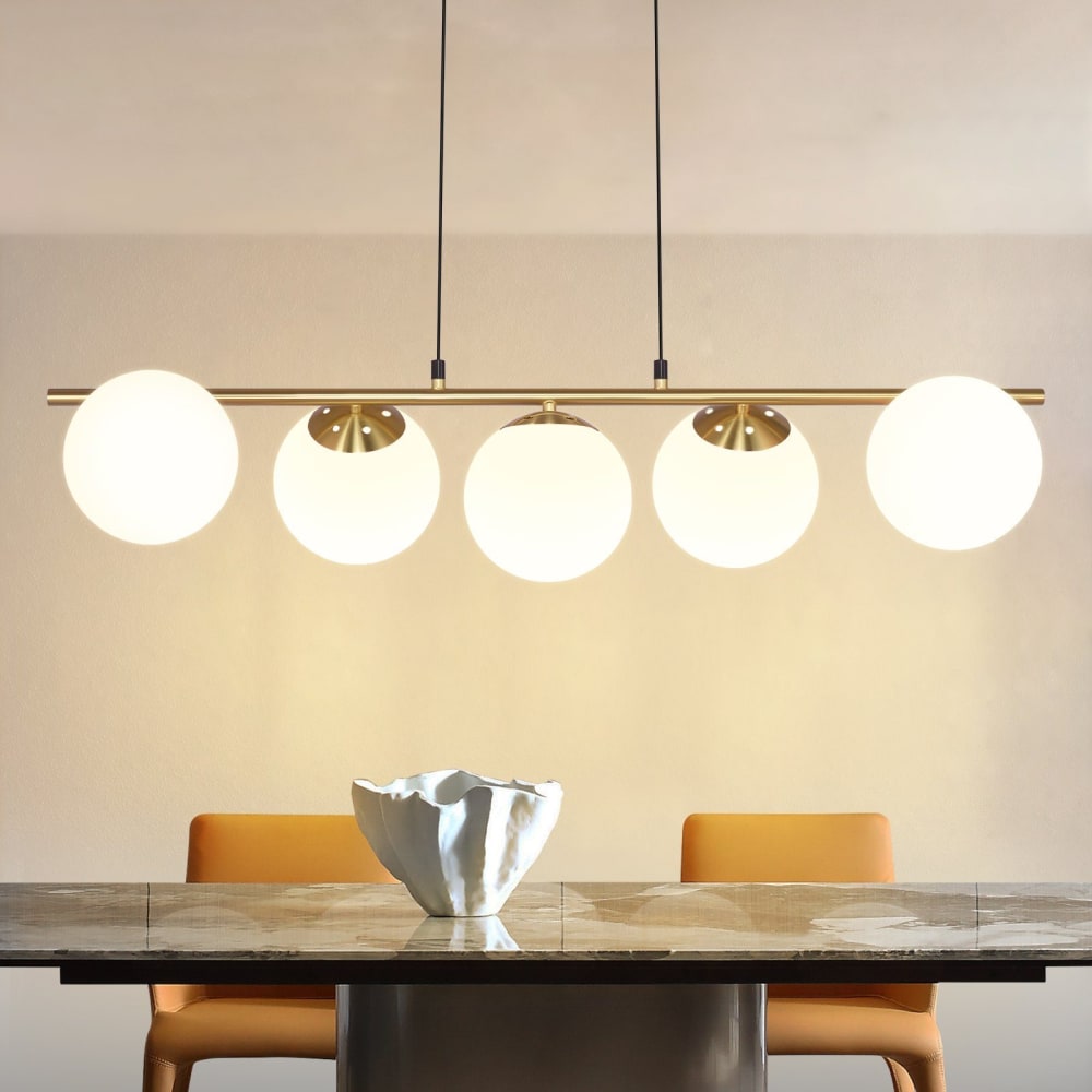 Stärke - suspension en métal, coloris doré, l 90 cm, e27 — vue 3