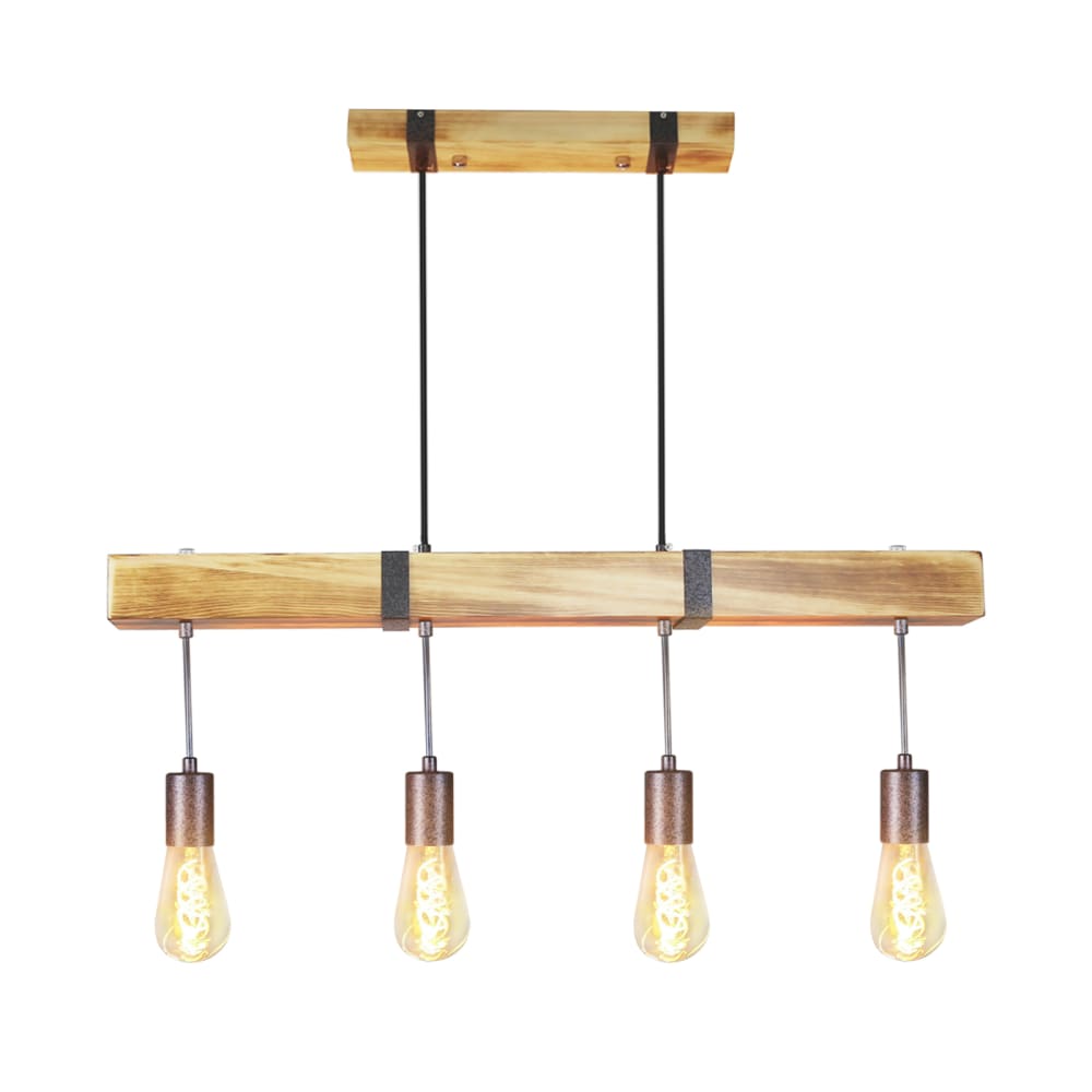 Suspension en bois, couleur bois