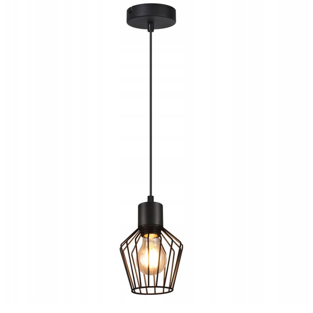 Nemzek - suspension en métal, coloris noir, l 12 cm, e27