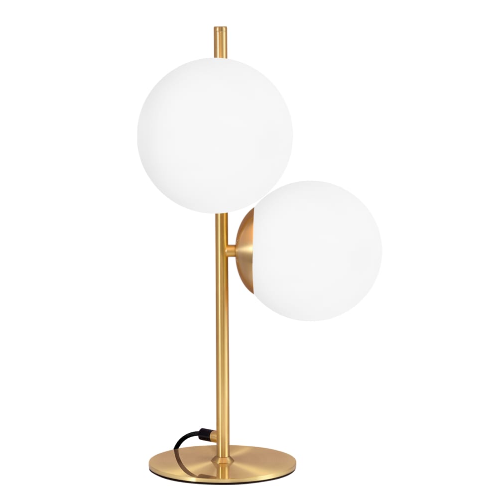 Yatkin - lampe de table en métal, coloris doré, l 22 cm, e27
