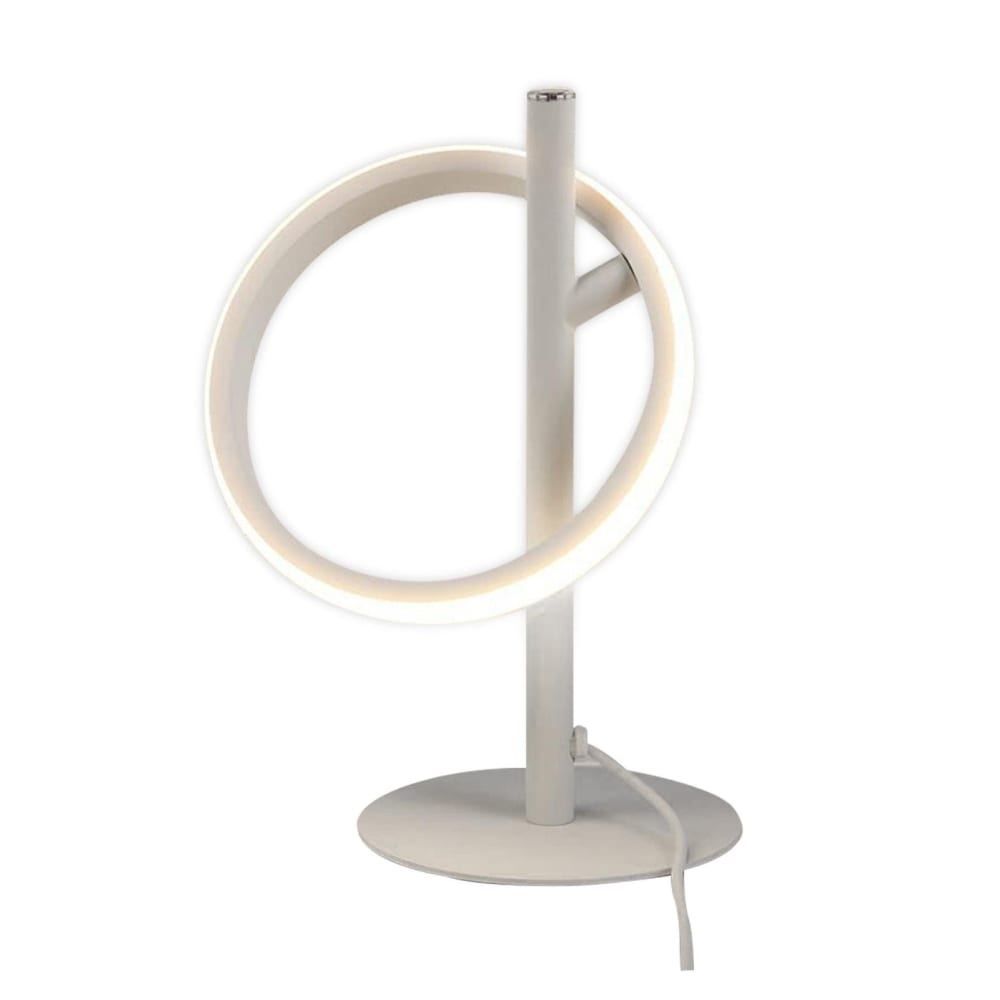 Nettlife Maruffi - Tischleuchte aus Metall, Weiß, L 13 cm style modern Weiß Metall