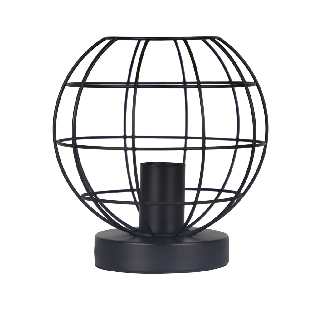 Yarusi - lampe de table en métal, coloris noir, l 19 cm, e27
