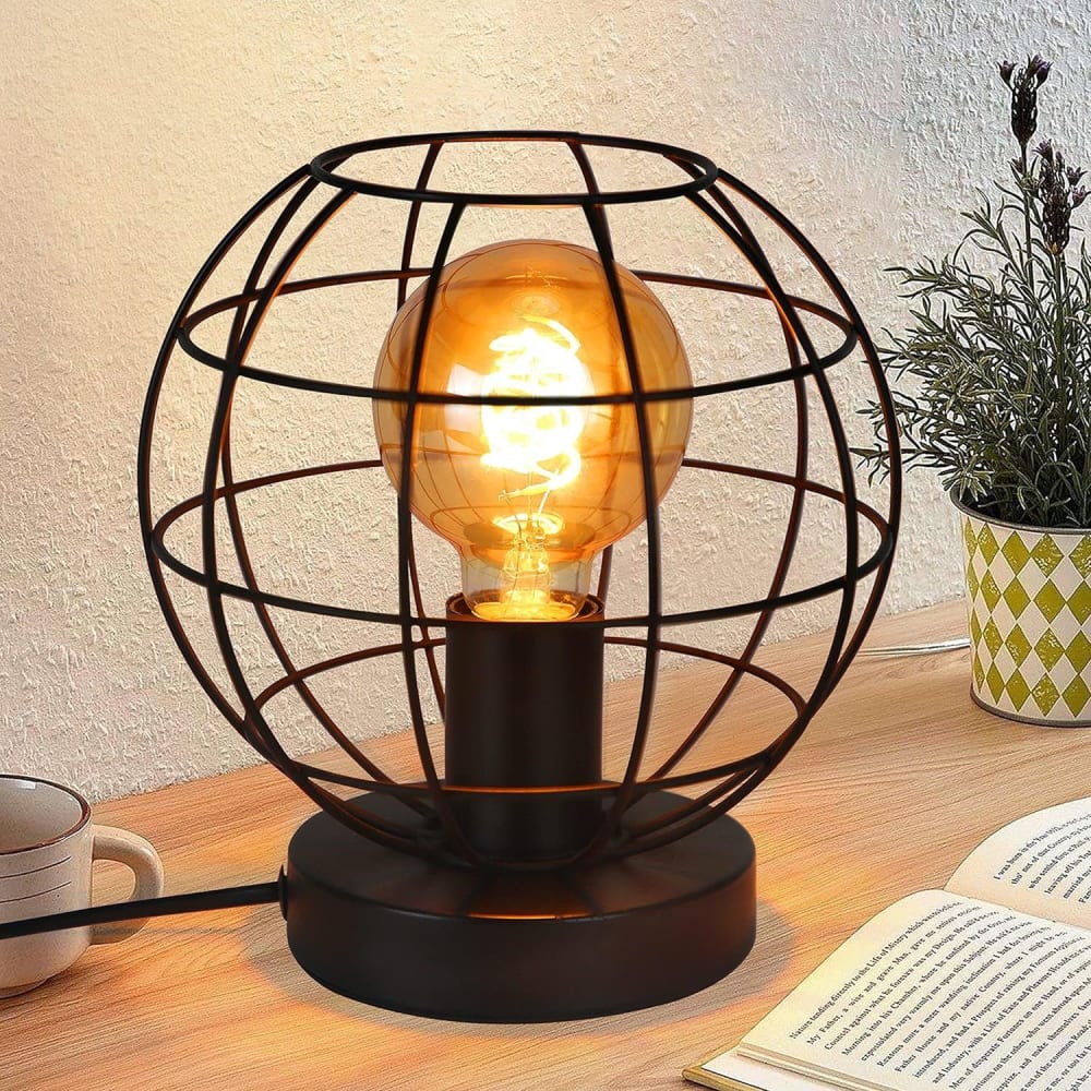 Yarusi - lampe de table en métal, coloris noir, l 19 cm, e27 — vue 3