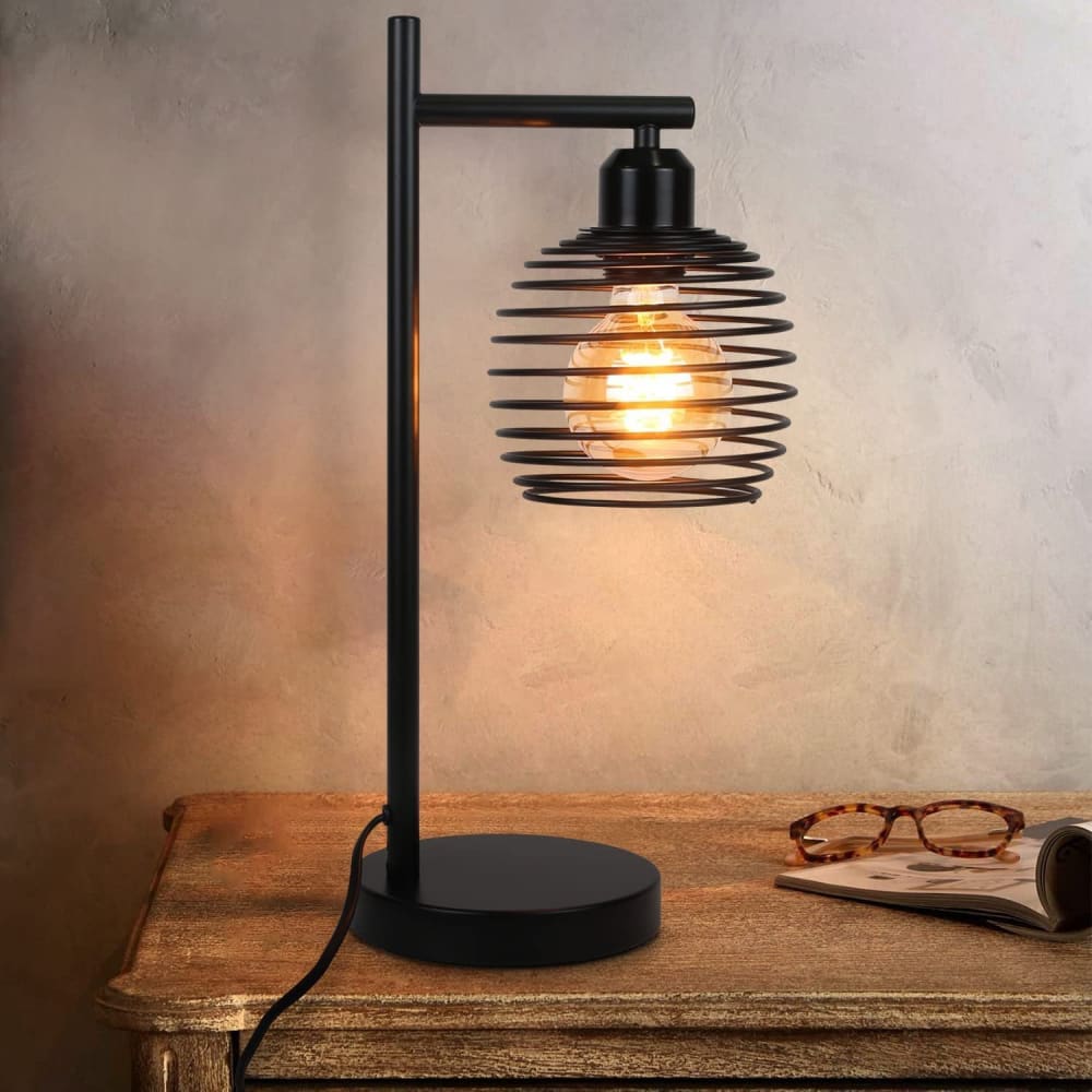 Hayes - lampe de table en métal, coloris noir, l 15 cm, e27 — vue 3