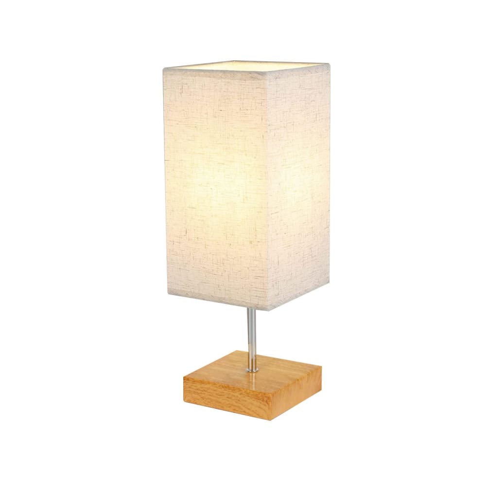 Lampe de table textile, marron
