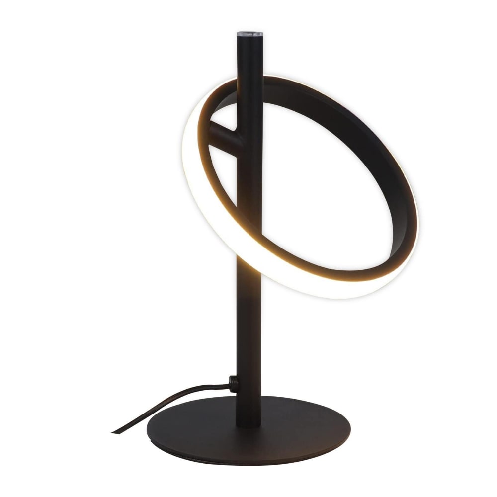 Nettlife Monika - Tischleuchte aus Metall, Schwarz, L 13 cm style modern Schwarz Metall