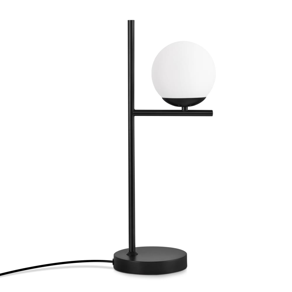 Delgado - lampe de table en métal, coloris noir, l 22 cm, e27