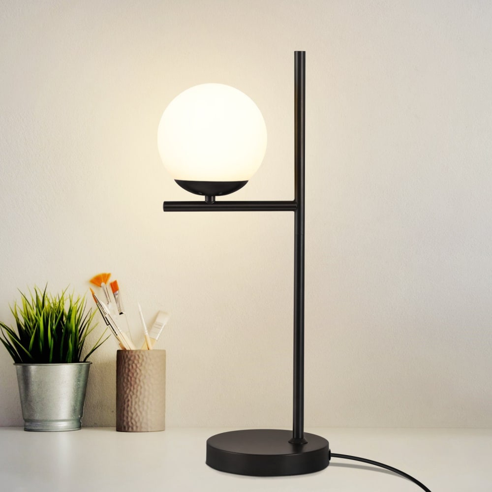 Delgado - lampe de table en métal, coloris noir, l 22 cm, e27 — vue 3