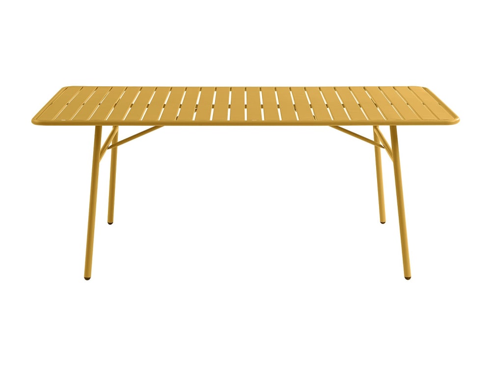 table de jardin acier - jaune