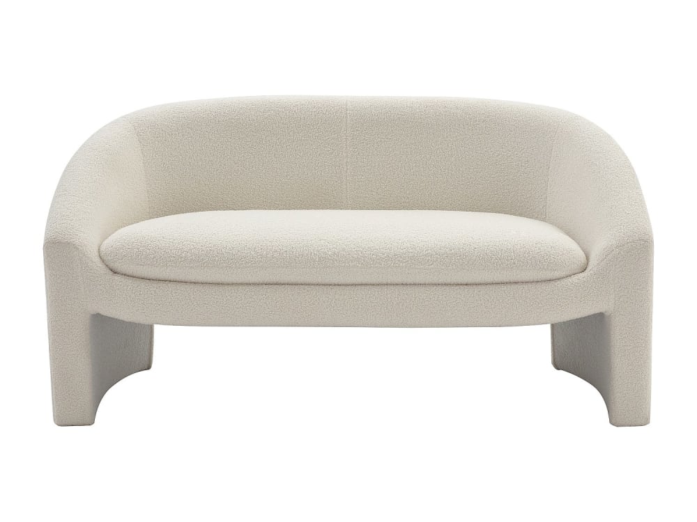 Canapé fixe  2 places blanc