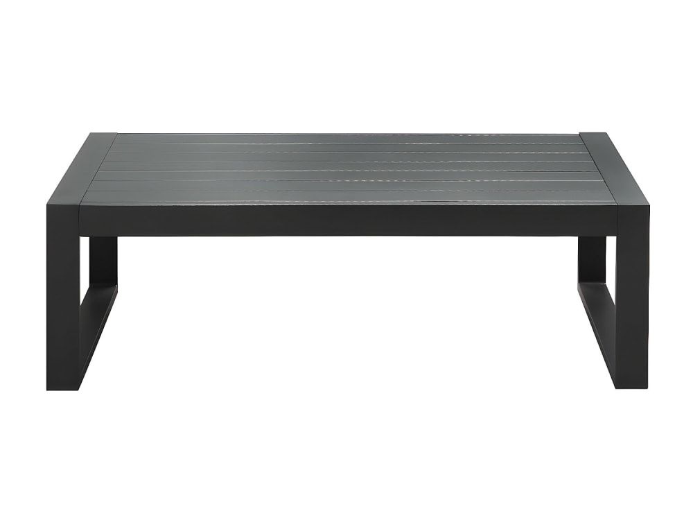 Table basse de jardin aluminium gris anthracite