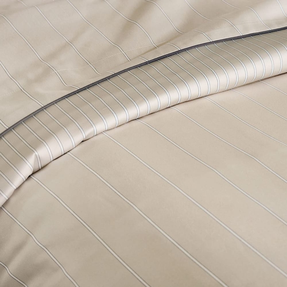 Drap plat satin beige 240x295 cm — vue 4