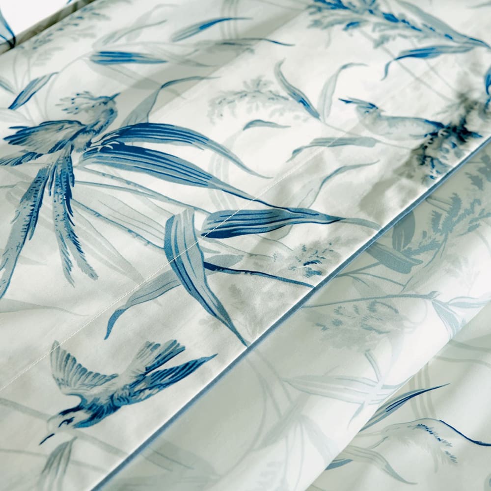 Drap plat percale bleu foncé 270x295 cm