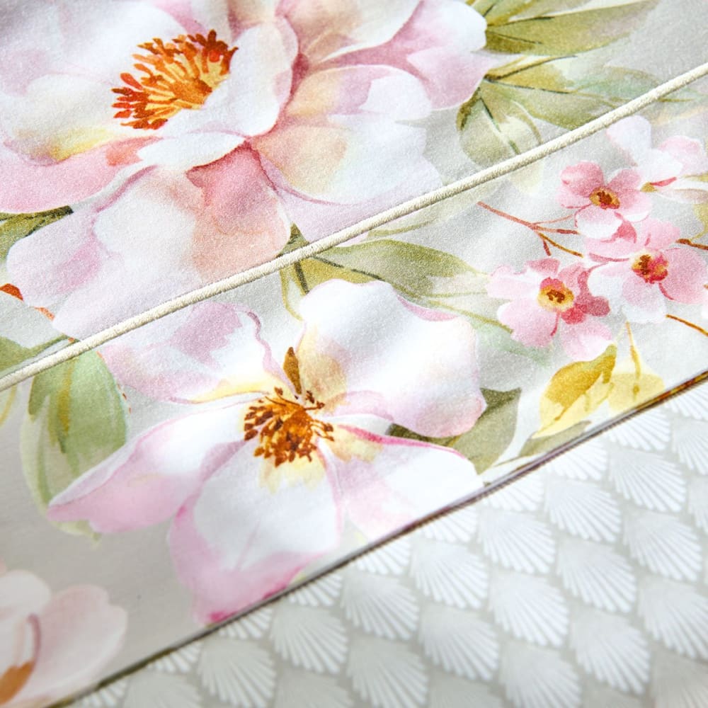 Drap plat satin beige 270x295 cm