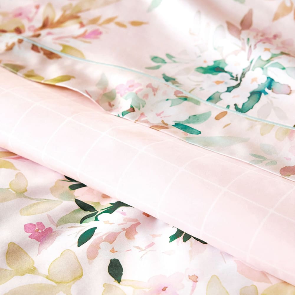 Housse de couette satin rose clair 240x220 cm — vue 3