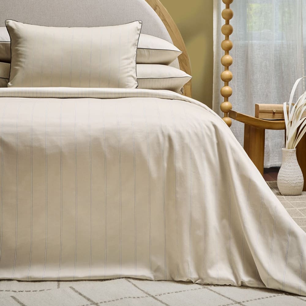 Housse de couette satin beige 200x200 cm — vue 3