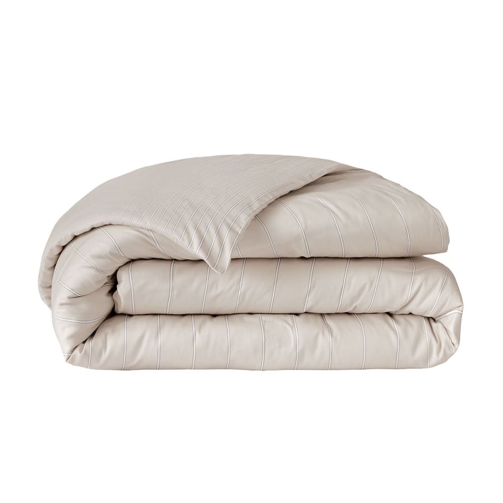 Housse de couette satin beige 200x200 cm — vue 4