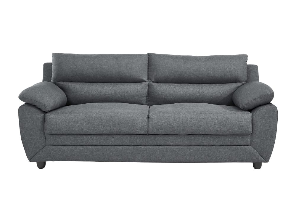 Canapé fixe  3 places - gris anthracite