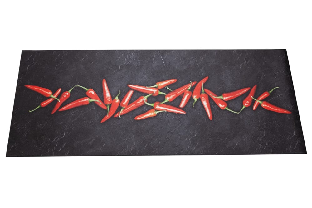 Carpet Living Küchenteppich aus pvc mehrfarbiger 66x240cm Schwarz Pvc - Polyvinlychlorid