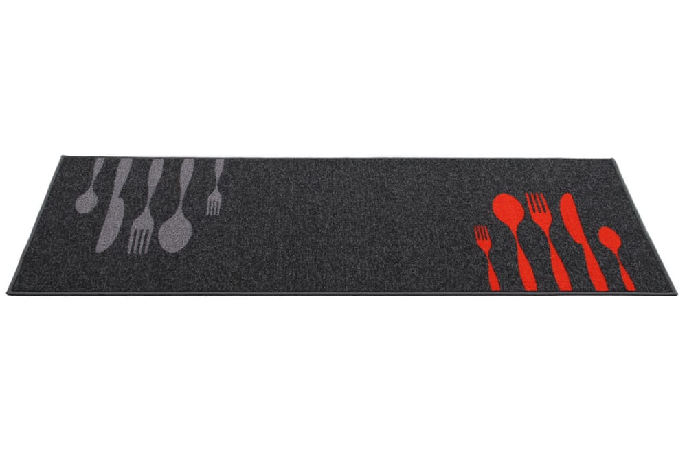 Carpet Living Küchenteppich aus stoff mehrfarbiger 57x140 cm Schwarz Pes - Polyester
