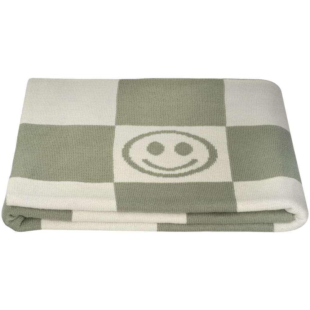 Couverture pour enfant ''Smiley'' pistache Couverture pour enfant ''Smiley'' pistache