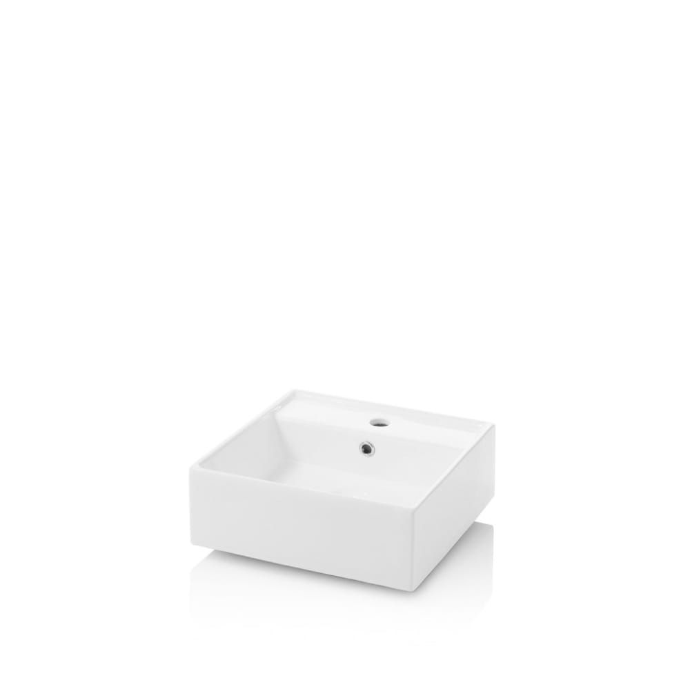 Lavabo à poser blanc en céramique
