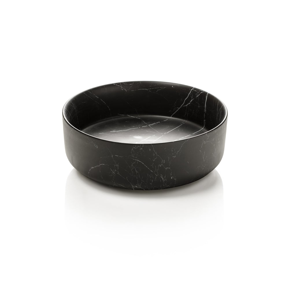 Lavabo à poser noir marquina en céramique