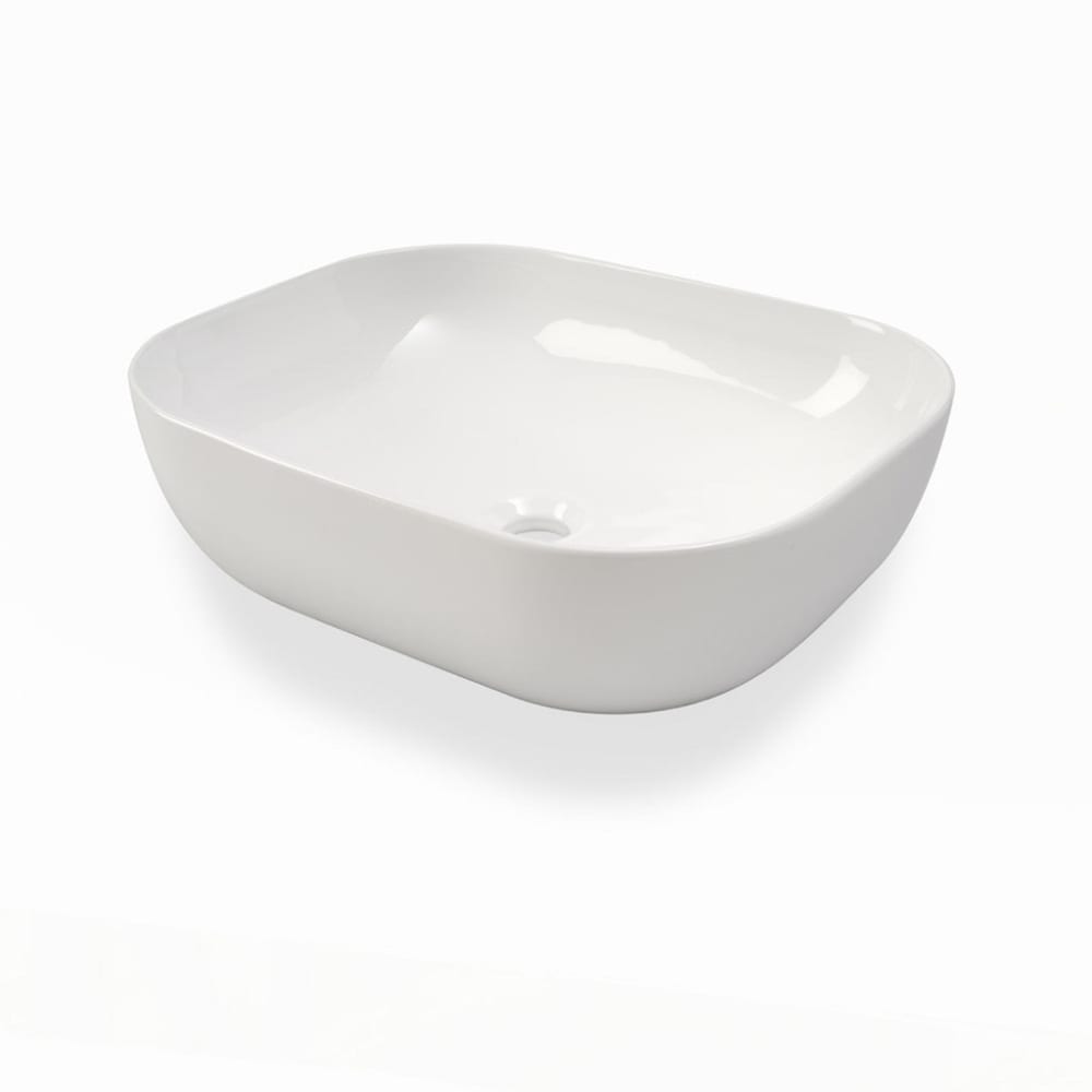 Lavabo à poser blanc en céramique