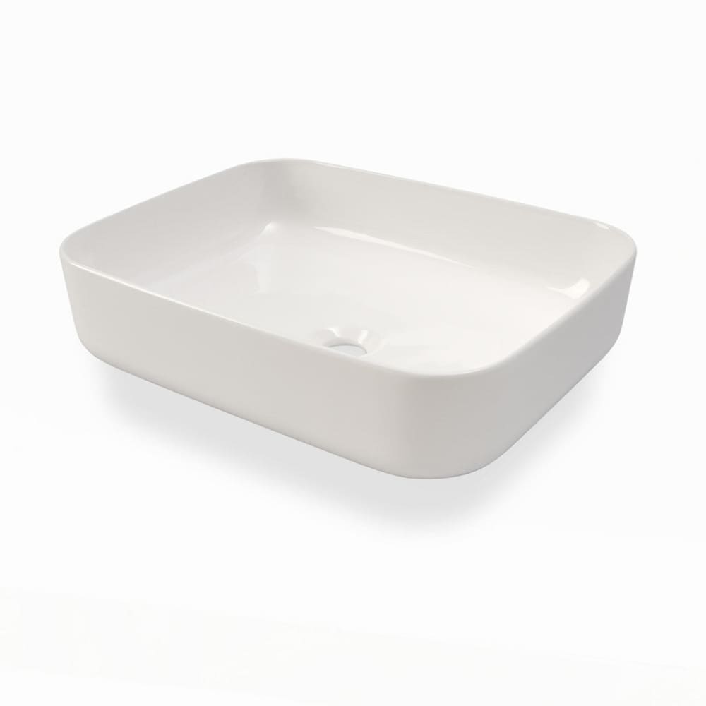 Lavabo à poser blanc en céramique